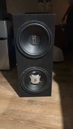 Dual 12” Subwoofer Box – Polk Audio & JBL