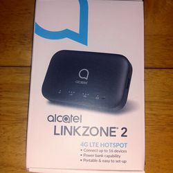 Like New Alcatel Linkzone 2 4G LTE Hotspot in box T Mobile
