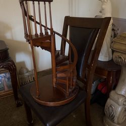 Wooden decoration display shelf