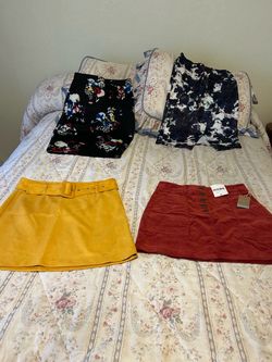 Skirts: XS. 4/$10.00. Chino, ca