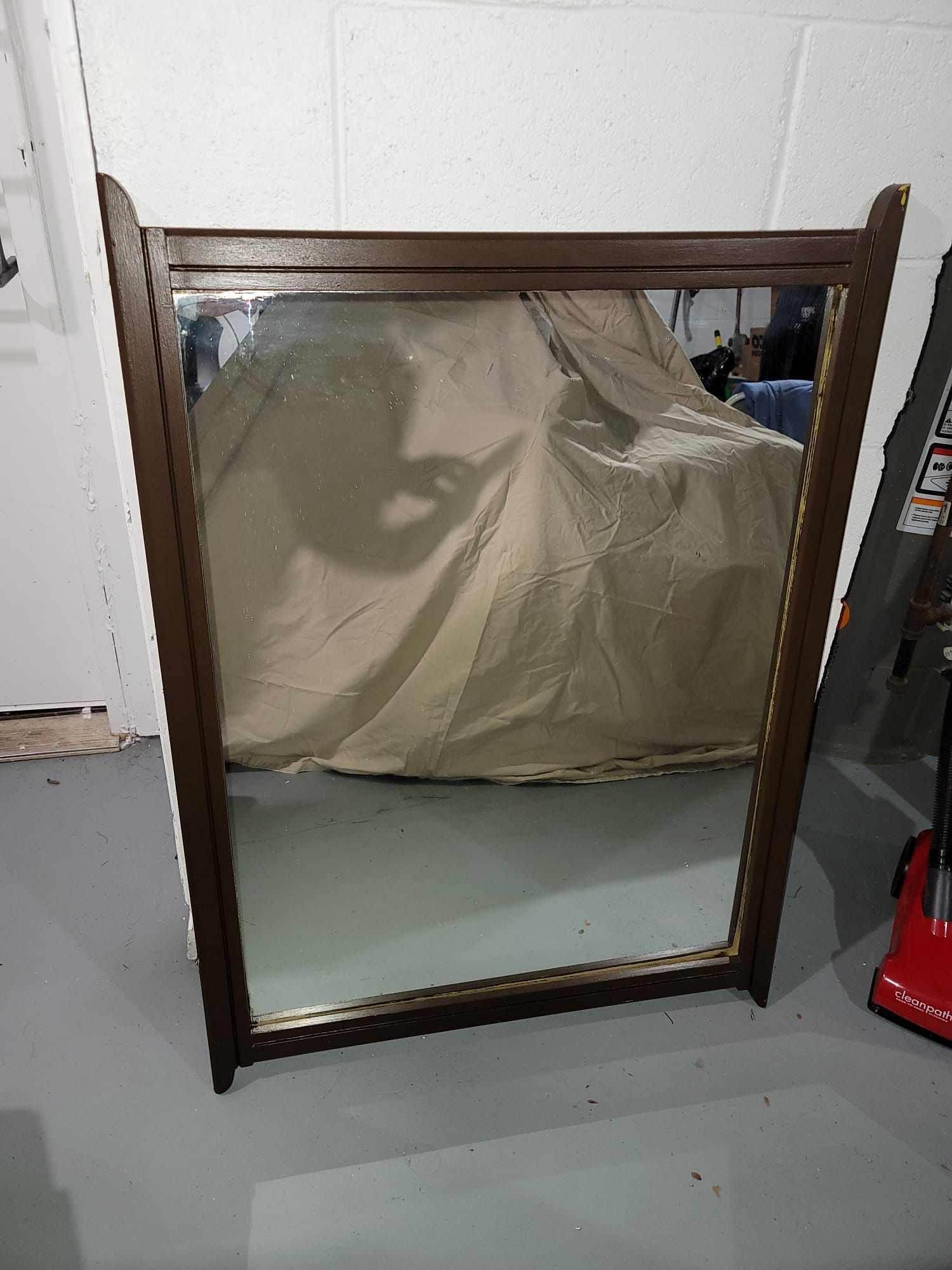 Dresser Or wall Mirror With Wood Frame