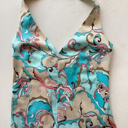 Trina Turk Halter Top, Y2K, Size 2