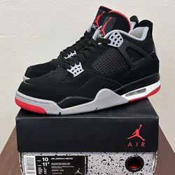 Jordan 4 Bred Size 10