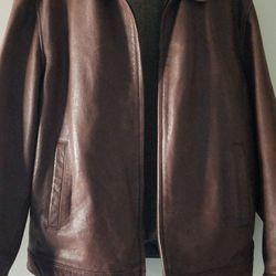 Men's Leather Jacket Large