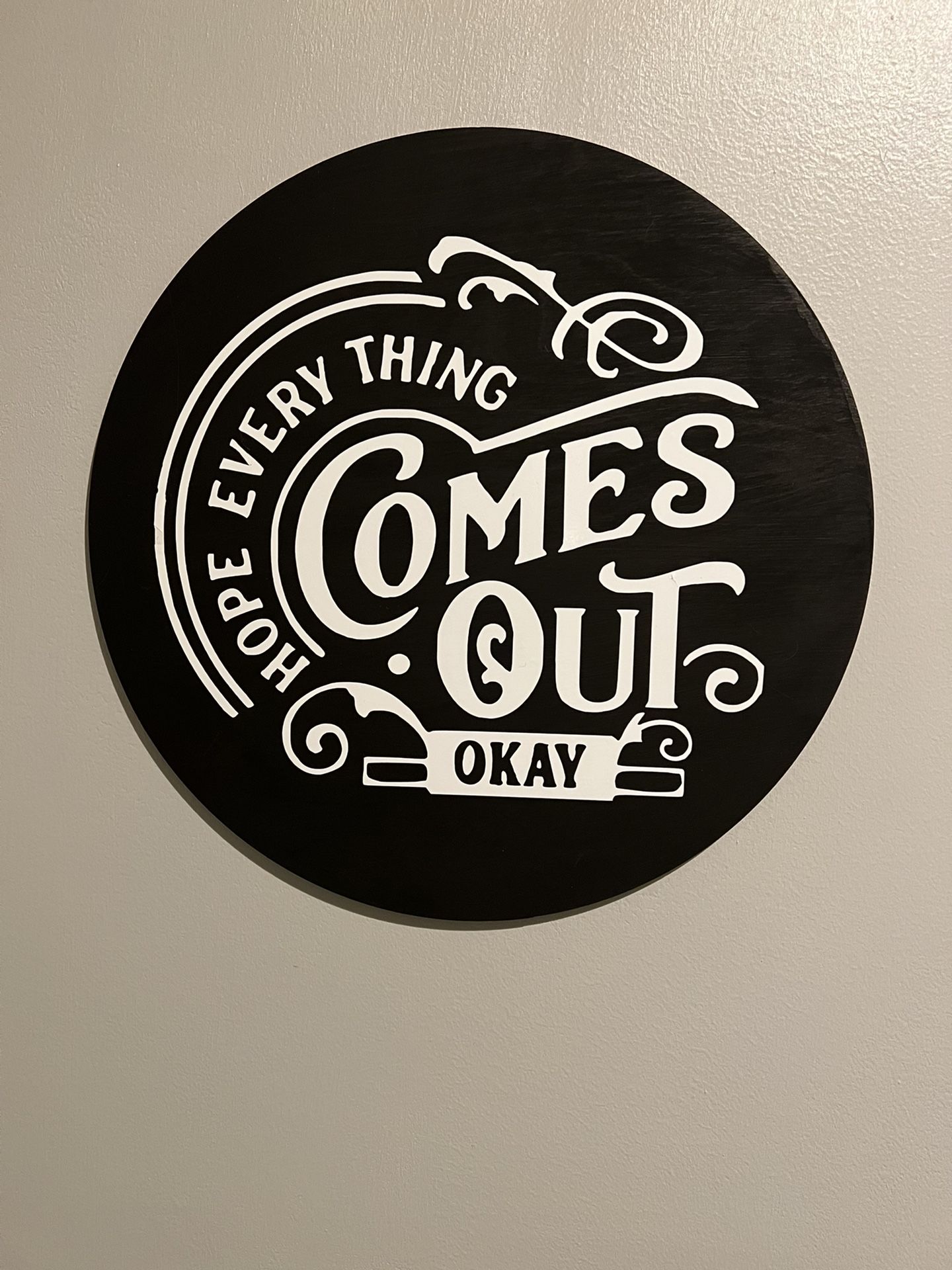 Bathroom Sign. $15