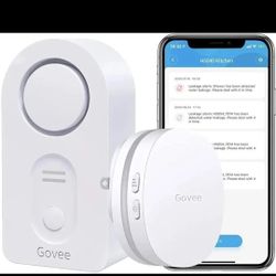 Govee Water Detectors, 100dB Adjustable Audio Alarm Sensor, Sensitive 1 Pack