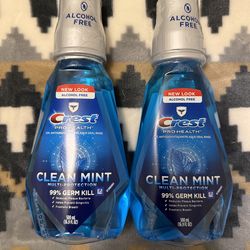 Crest Clean Mint 500ml Mouthwash 2/$4 (Pick Up Only)