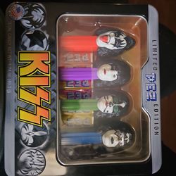 Kiss 2012 Pez Limited Edition 4pc Set In Collectors Tin Sealed
