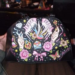 Liquor Brand True Love Flash Tattoo Sparrow Tattoo Art Bowling Bag
