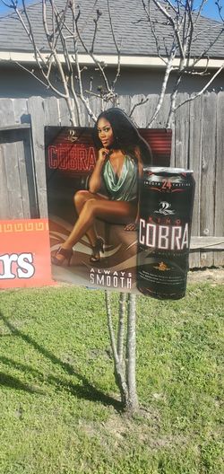 Cobra Malt Liquor Beer Sign 