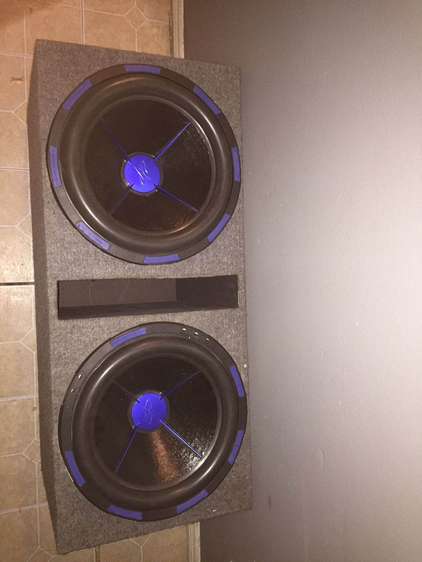 2 15 mofos subwoofer with box brand new