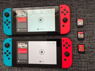 Nintendo Switches Video Games Suoer Mario Smash Bros Pokemon Games. Looking to sell ever together for $280 firm! Or let me know what your interest in 