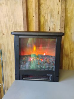 Black Electric Fireplace Heater