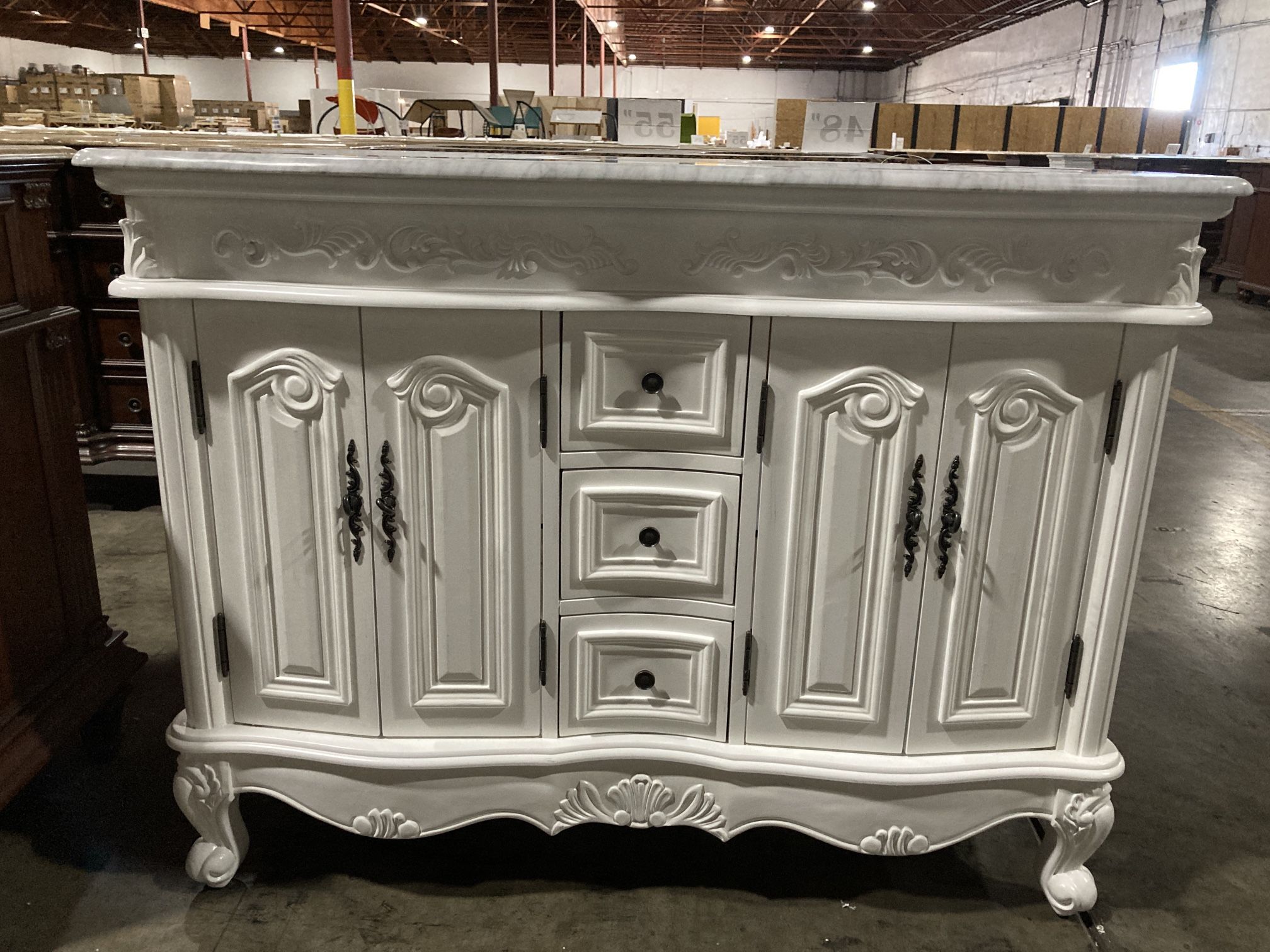 48” Double Sink Vanity Traditional Bathroom Cabinet -B3860