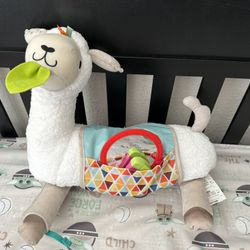 Fishers-Price Baby Toy Grow-with-Me Tummy Time Llama