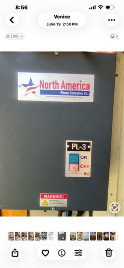 Rotary Phase converter , from single phase to 3 phase