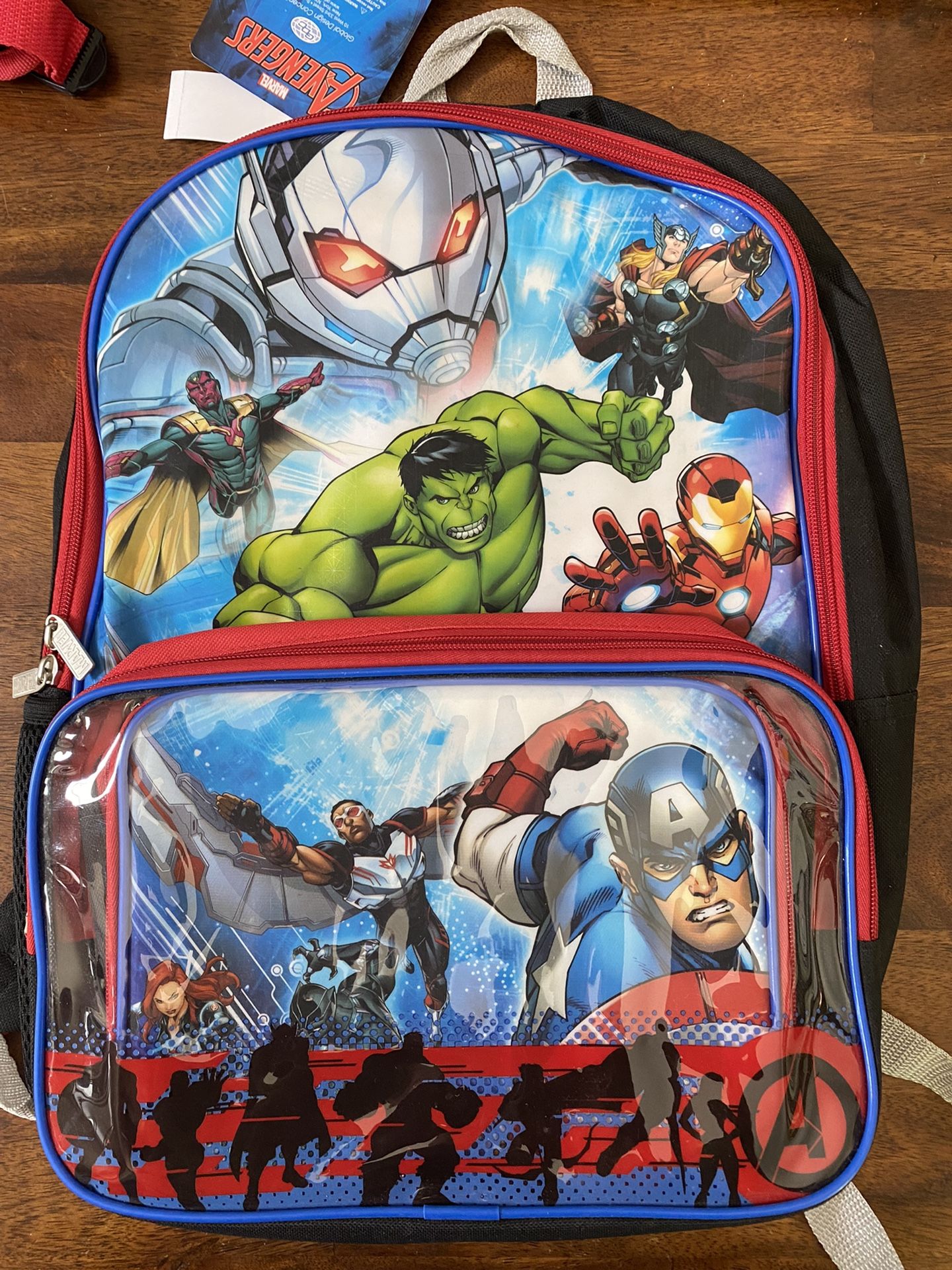Avengers Backpack w/ Lunch Bag