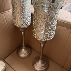 Large Candle Holders Decor With Candles