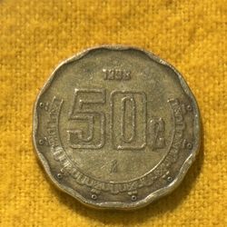 Date Error Coin From Mexico 1898/1998.