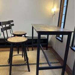 Bar Top Table And Two Stools!