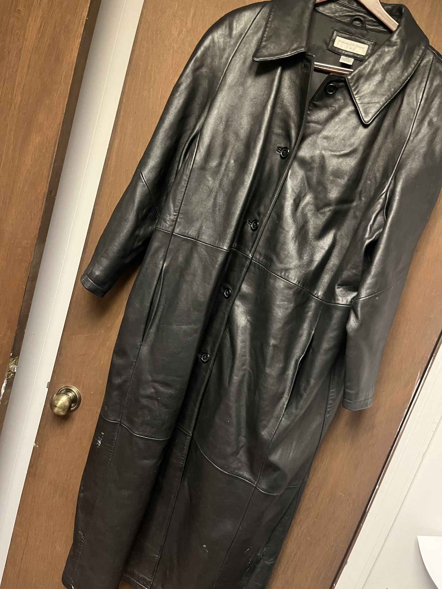 Long Leather Coat