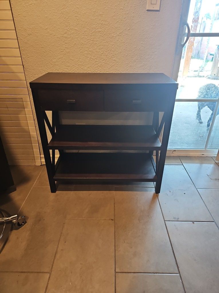 Dark Brown Console Table