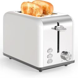 2-Slice Toaster w/ 6 Browning Settings & 3 Functions