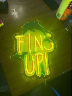 New neon dolphin fin up