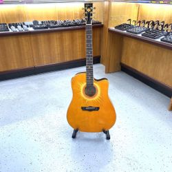 2007 Estaban American Legacy Coral Sun Cutaway Limited Edition 6 String Right Handed Acoustic Electric Guitar in Case (09,343 / 10,000) TPW015522
