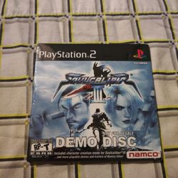 Soulcalibur 3 playstation 2 / OOP PS2 RARE NEW demo disc sealed vintage rare