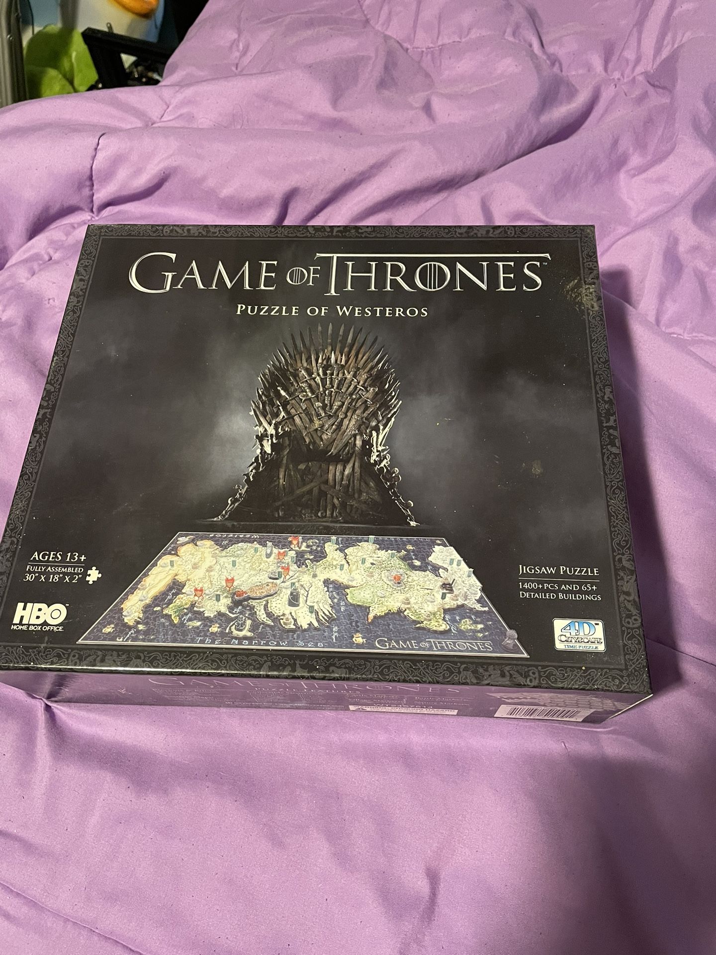 Game Of Thrones 3D Puzzle Of Westeros 1400+ Pc Jigsaw