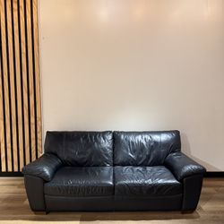 Black Leather Couch