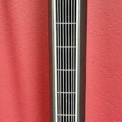 3 Speed Indoor Gray Oscillating Tower Fan