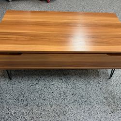 Solid Wood Coffee Table With Storage