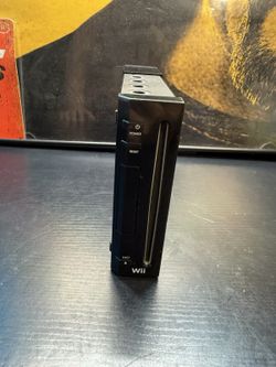 Nintendo Wii Black RVL-001 GameCube Compatible Console Only