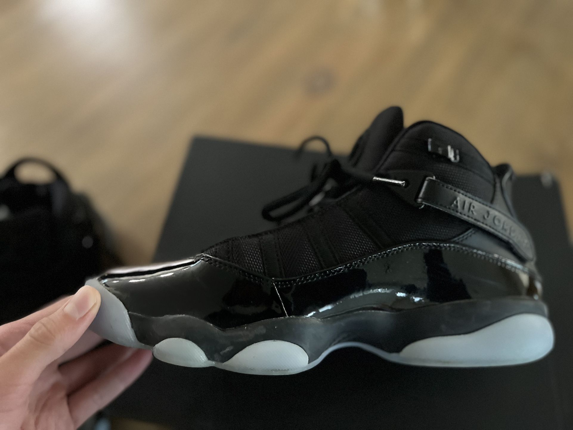 Jordan 6 Rings Black/black - White Basketball Shoes