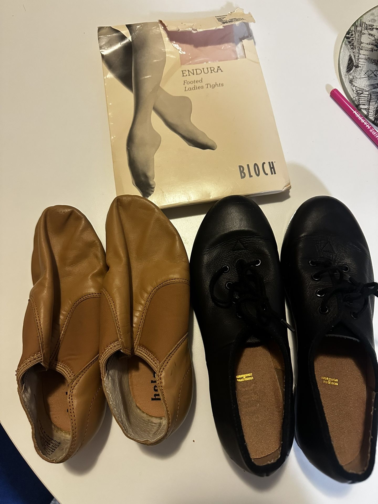 Leather Tap And Jazz Shoes Women’s Size 6