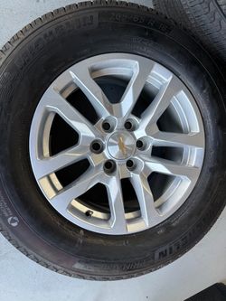 FOR SALE – 2024 Chevy OEM 18” Wheels & Michelin Tires – Set of 4