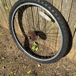 Rear Bicycle Tire With Tube