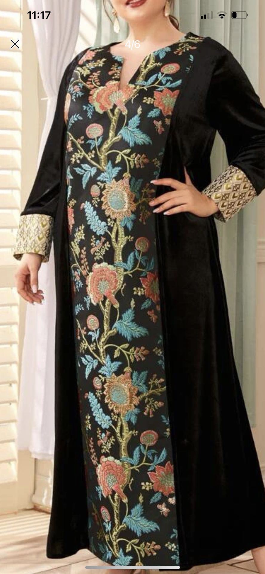 Modest Beautiful Style Banarci And Velvet Fabric  Size XXXL  Size  New 