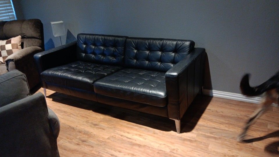Black Leather Couch