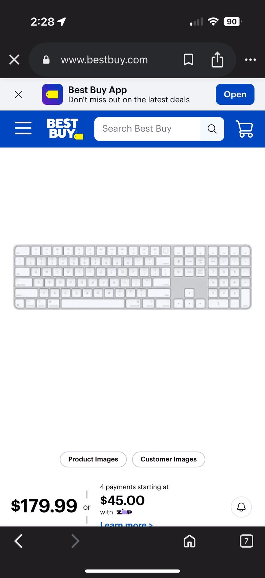 White Apple Magic Keyboard 
