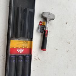 Mac tools 3 pound hammer/Mac probar set new