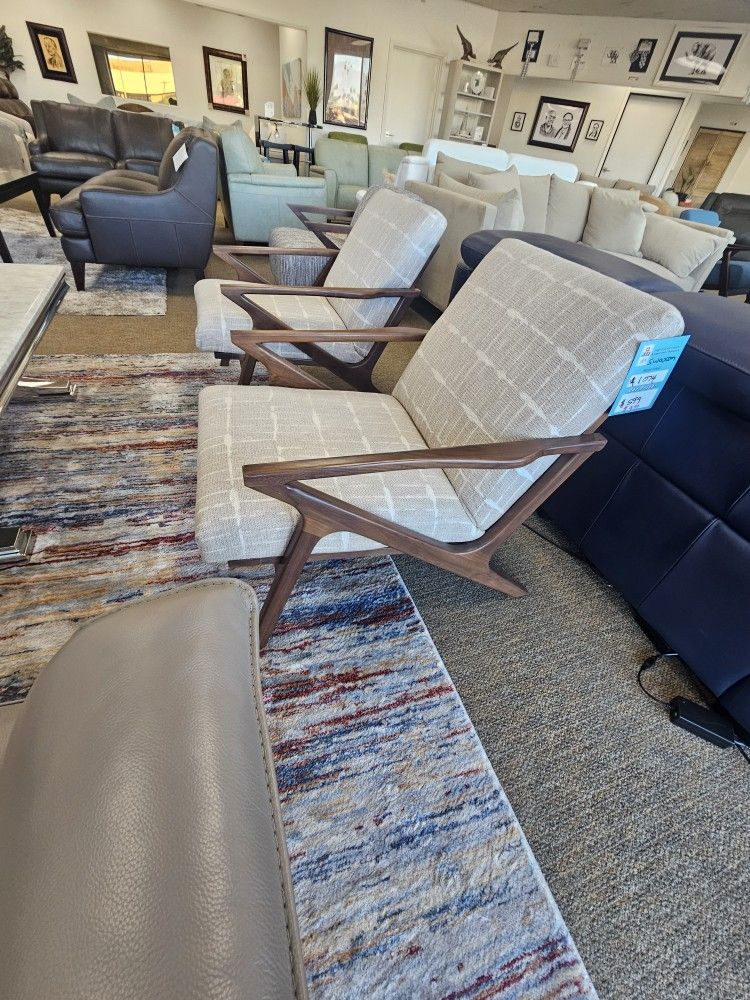 Fabric Accent Chair-Swaxon 