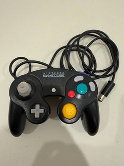 OEM Nintendo GameCube Controller – Black – Untested / For Parts
