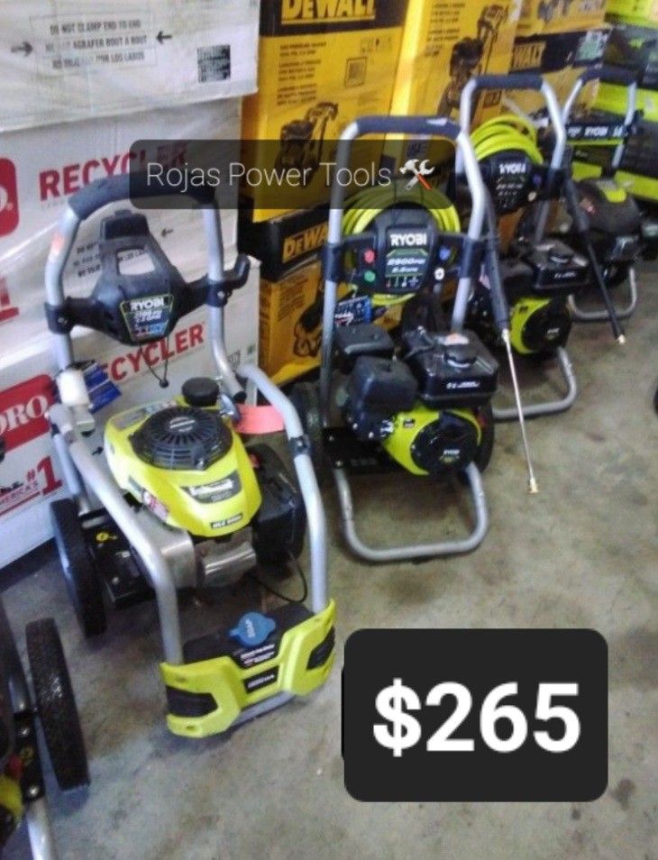 RYOBI GAS PRESSURE WASHER 2900PSI