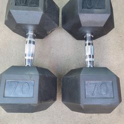 70lbs Dumbells Weights