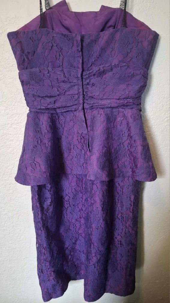 Purple Homecoming Dress Size 11-12 