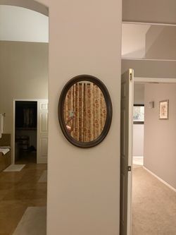 Ethan Allen Oval Mirror