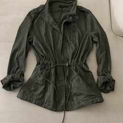 Women’s Olive Green Utility Jacket – Size Large – a.n.a A New Approach